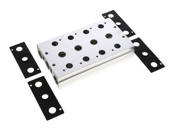 Verteiler 4-Stationen E.MC 5/2 5/3-fach