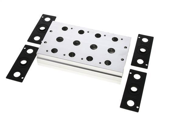 Verteiler 4-Stationen E.MC 5/2 5/3-fach