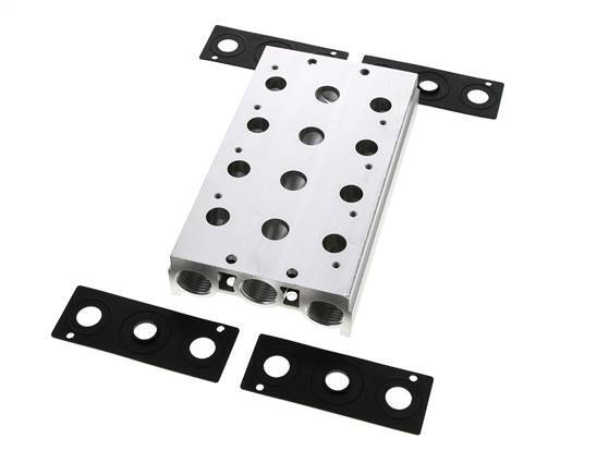 Verteiler 4-Stationen E.MC 5/2 5/3-fach