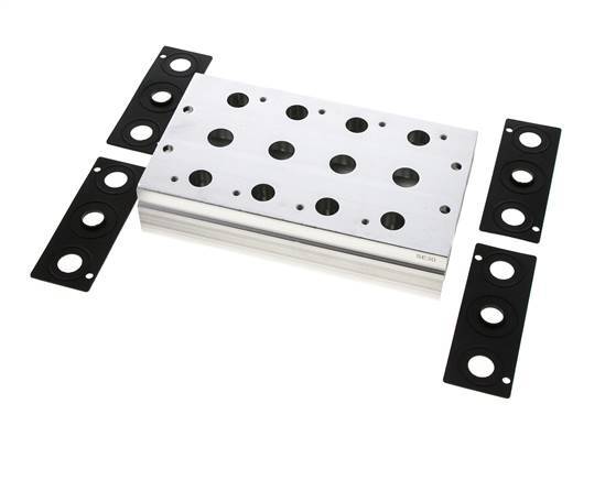 Verteiler 4-Stationen E.MC 5/2 5/3-fach
