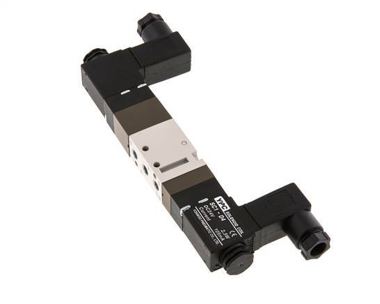 5/3 M5 Zentrum geschlossen Magnetventil 24V AC 2-10bar/28-140psi YPC