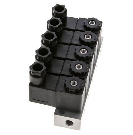 5x3/2 G1/8'' NC-Magnetventil 230V AC -0,95-10bar/-13,2-140psi Airtec