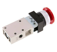 3/2 G1/8'' Palm Button Ventil Rot 0-8bar/0-112psi YPC
