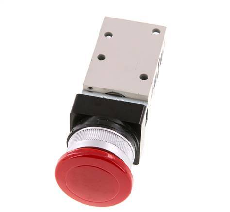 3/2 G1/8'' Palm Button Ventil Rot 0-8bar/0-112psi YPC