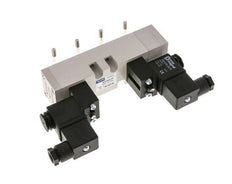 5/3 ISO 5599-1 Pressure Center Solenoid Valve 12V DC 2-10bar/28-140psi YPC