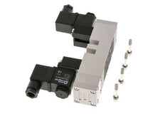 5/3 ISO 5599-1 Pressure Center Solenoid Valve 12V DC 2-10bar/28-140psi YPC