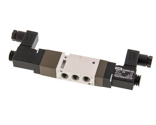 5/3 G1/8'' Druck-Center-Magnetventil 12V DC 2-10bar/28-140psi YPC