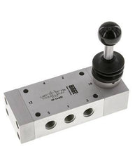 5/3 G1/4'' Auspuff Zentrum Handhebel Ventil Raste 0-12bar/0-168psi Airtec