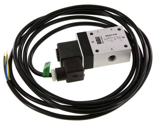 3/2 G1/4'' NC-Magnetventil 230V AC ATEX 1,5-10bar/21,0-140psi Airtec