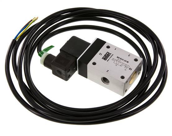 3/2 G1/4'' NC-Magnetventil 230V AC ATEX 1,5-10bar/21,0-140psi Airtec