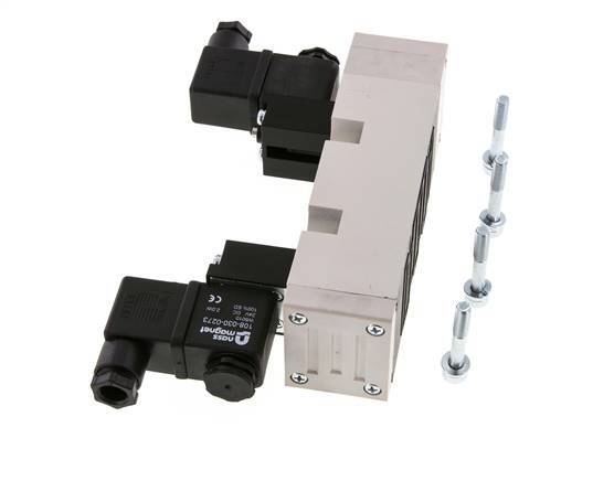 5/3 ISO 5599-2 Druckmittel-Magnetventil 115V AC 2-10bar/28-140psi YPC
