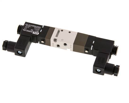 5/3 M5 Zentrum geschlossen Magnetventil 12V DC 2-10bar/28-140psi YPC