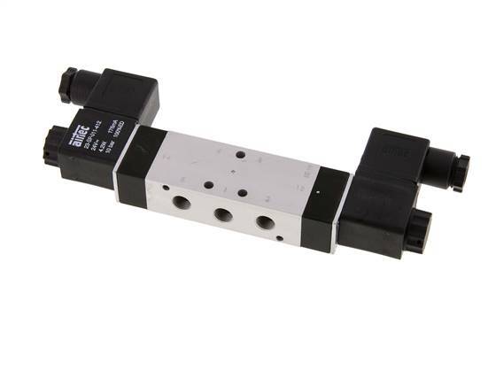 5/3 G1/8'' Exhaust Center Solenoid Valve 115V AC 3-10bar/42-140psi Airtec
