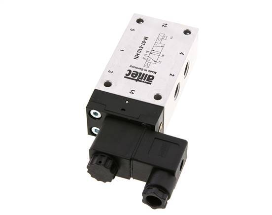 5/2 G1/4'' Magnetventil 24V DC 1,5-10bar/21,0-140psi Airtec