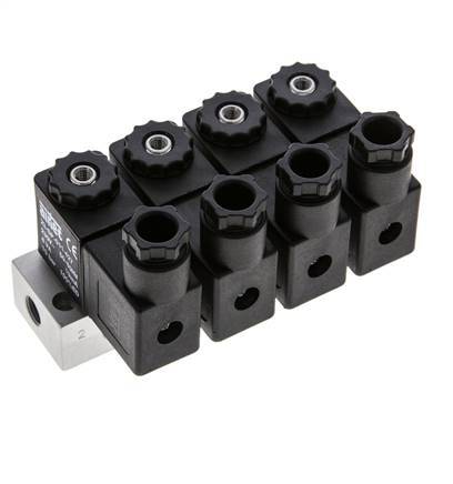 4x3/2 G1/8'' NC-Magnetventil 230V AC -0,95-10bar/-13,2-140psi Airtec