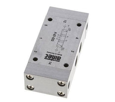 5/3 G1/4'' Abgaszentrum Luftsteuerventil 0-8bar/0-112psi Airtec