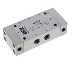 5/3 G1/4'' Abgaszentrum Luftsteuerventil 0-8bar/0-112psi Airtec