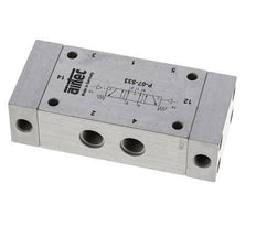 5/3 G1/4'' Abgaszentrum Luftsteuerventil 0-8bar/0-112psi Airtec