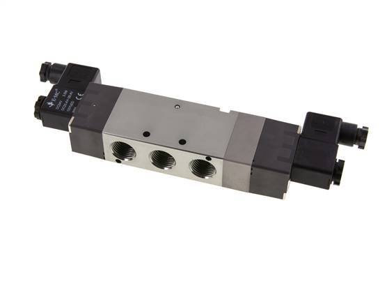 5/3 G1/2'' Druck-Center-Magnetventil 24V DC 1,5-8bar/21,0-112psi E.MC