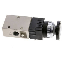 3/2 G1/4'' Palm Button Ventil Schwarz 0-8bar/0-112psi YPC