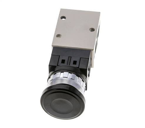 3/2 G1/4'' Palm Button Ventil Schwarz 0-8bar/0-112psi YPC