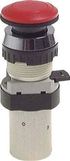 5/2 M5 Not-Aus-Knopf-Ventil rot 0-12bar/0-168psi 30,5mm Airtec