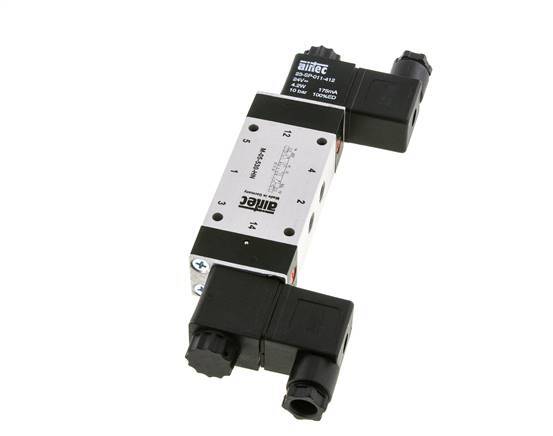 5/3 G1/8'' Center Closed Solenoid Valve 115V AC 3-8bar/42-112psi Airtec