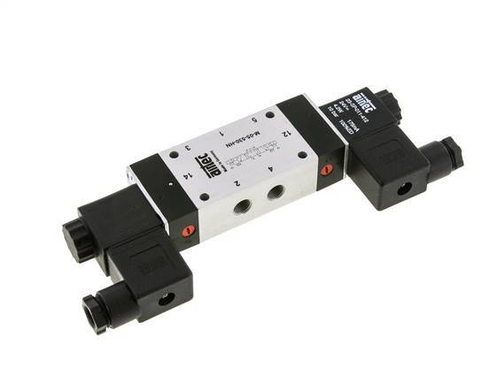 5/3 G1/8'' Center Closed Solenoid Valve 115V AC 3-8bar/42-112psi Airtec