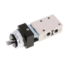 3/2 G1/8'' Drehschalter Ventil Schwarz 0-8bar/0-112psi YPC