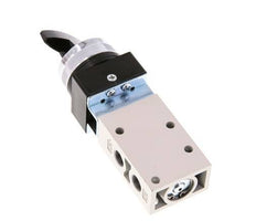 3/2 G1/8'' Drehschalter Ventil Schwarz 0-8bar/0-112psi YPC