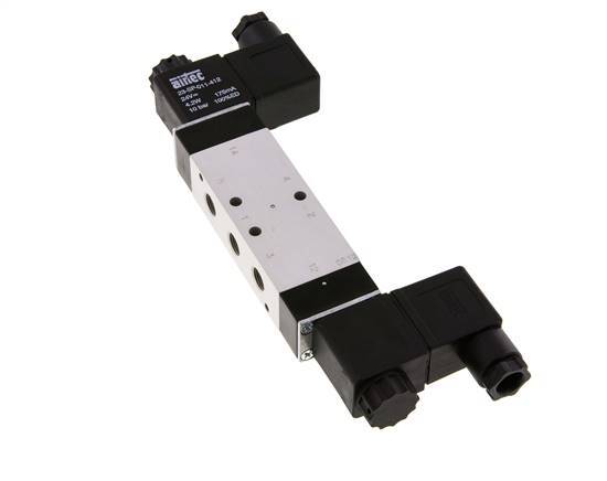 5/3 G1/8'' Center Closed Magnetventil 24V DC 3-10bar/42-140psi Airtec