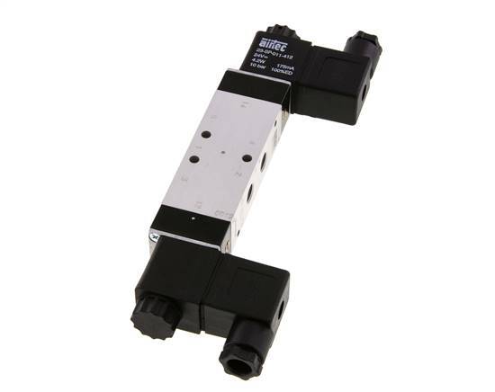5/3 G1/8'' Center Closed Magnetventil 24V DC 3-10bar/42-140psi Airtec