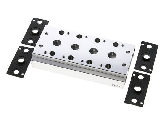 Verteiler 4-Stationen E.MC 5/2 5/3-fach