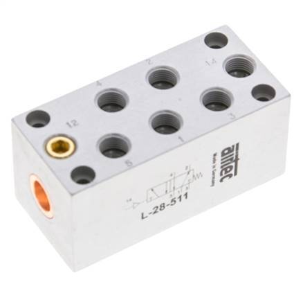 5/2 G1/8'' Luftsteuerventil 0-10bar/0-140psi Airtec
