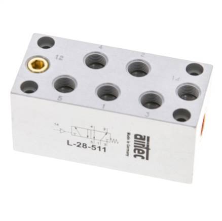 5/2 G1/8'' Luftsteuerventil 0-10bar/0-140psi Airtec