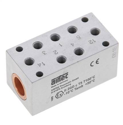 5/2 M5 Bistabiles Luftsteuerventil ATEX 0-10bar/0-140psi Airtec