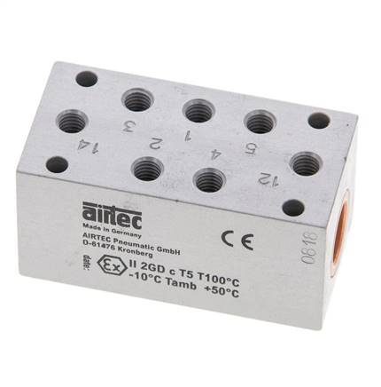 5/2 M5 Bistabiles Luftsteuerventil ATEX 0-10bar/0-140psi Airtec