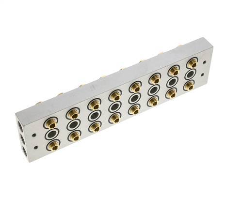 Verteiler 8-Stationen 5/2 5/3-Wege Airtec M05/P05
