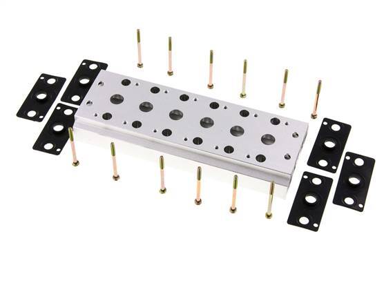 Verteiler 6-Stationen E.MC 5/2 5/3-fach