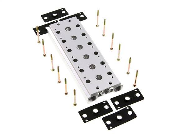 Verteiler 6-Stationen E.MC 5/2 5/3-fach