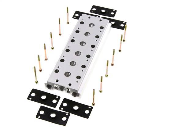 Verteiler 6-Stationen E.MC 5/2 5/3-fach