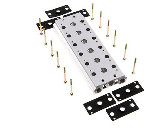 Verteiler 6-Stationen E.MC 5/2 5/3-fach