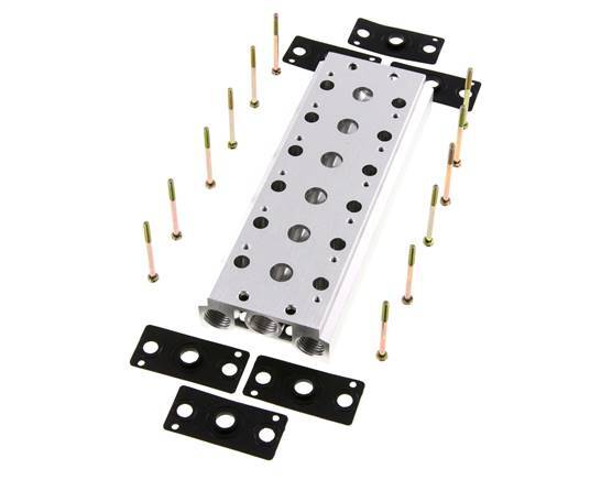 Verteiler 6-Stationen E.MC 5/2 5/3-fach