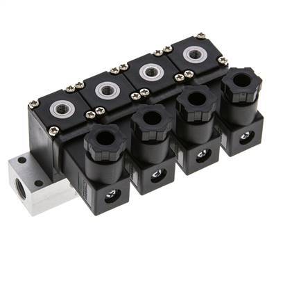 4x3/2 M5 NC Magnetventil 12V DC -0,95-8bar/-13,2-112psi Airtec