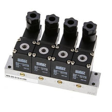 4x3/2 M5 NC Magnetventil 12V DC -0,95-8bar/-13,2-112psi Airtec
