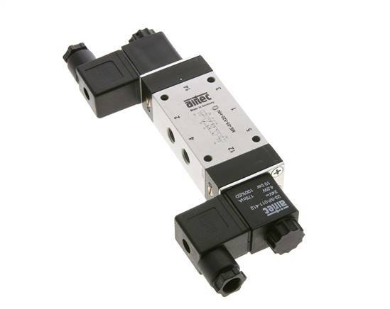 5/2 G1/8'' Bistable Solenoid Valve External Pilot 12V DC 0-10bar/0-140psi Airtec