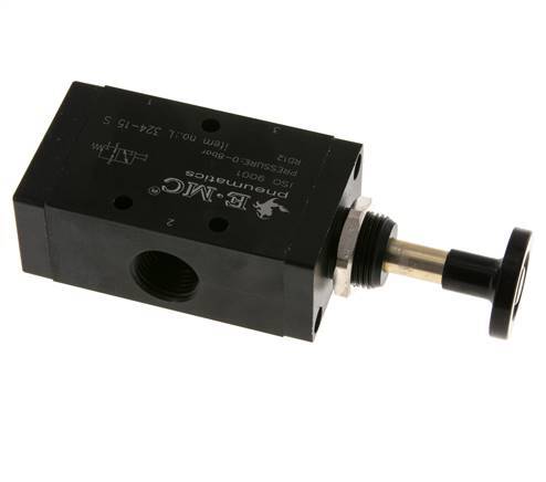 3/2 G1/2'' Axiales Handhebelventil 0-8bar/0-112psi E.MC