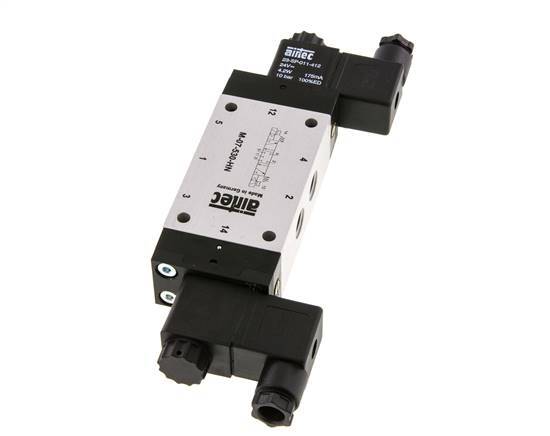 5/3 G1/4'' Center Closed Magnetventil 115V AC 3-8bar/42-112psi Airtec