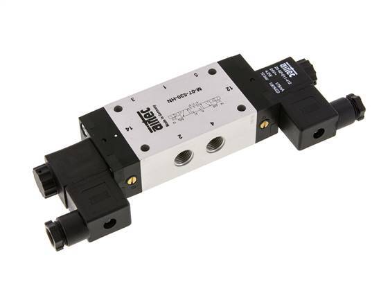 5/3 G1/4'' Center Closed Magnetventil 115V AC 3-8bar/42-112psi Airtec