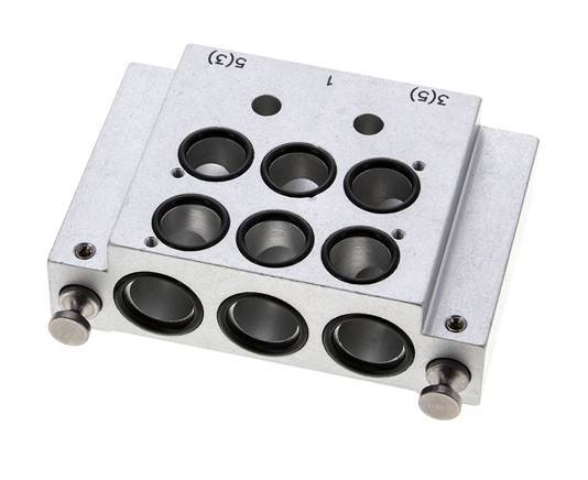 Endplatte mit zwei Ventilsitzen für Airtec KM09